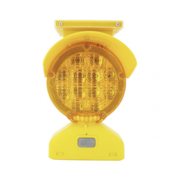 Solar Flashing LED Barricade Beacon Light